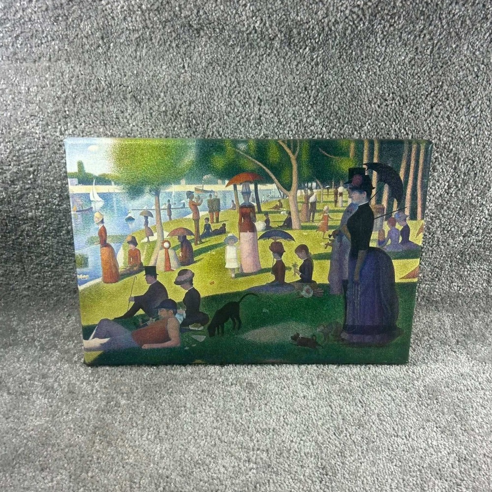 Georges Seurat Canvas Wall Art A Sunday Afternoon La Grande Jatte Multi 12x8.5